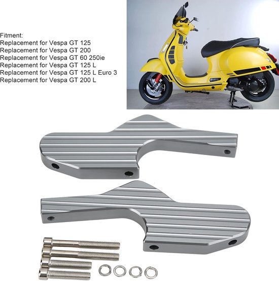 Verlengde Voetsteunen, Vervangingsaccessoires voor Motorvoeten, Geschikt voor Vespa GTS 300ie, Comfort en Stabiliteit — afbeelding 5