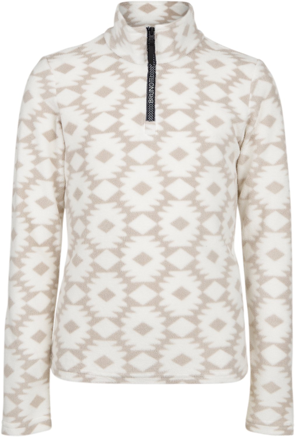 Brunotti Mismy-Print Snow Fleece Meisjes Snow Fleece Vest Wintersport Kleding Basic Fleece 176 Wit