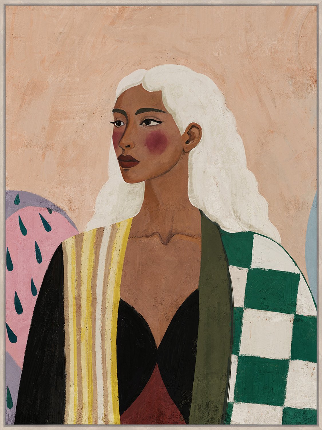 Schilderij emerald muse