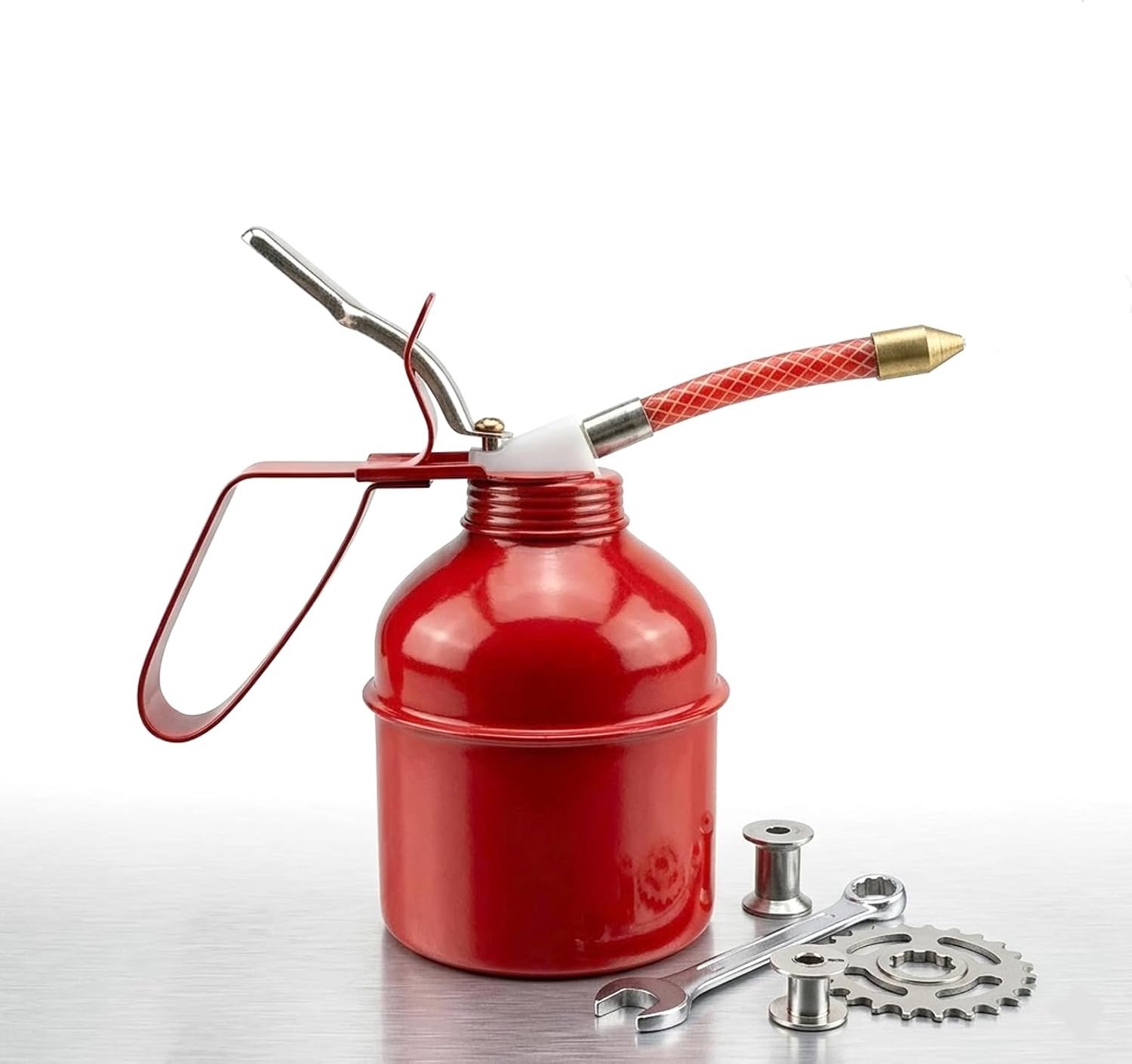 Oliekan 270ml - handmatige oliekan - met flexibele slang - ideaal voor mechanisch onderhoud - m-winkel