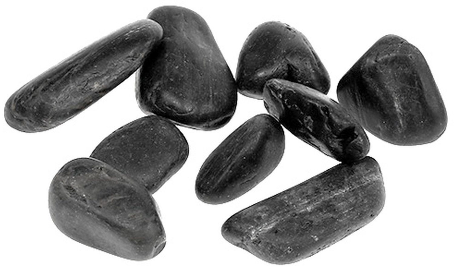 Rivierkiezels zwart 20mm - 40mm 5kg