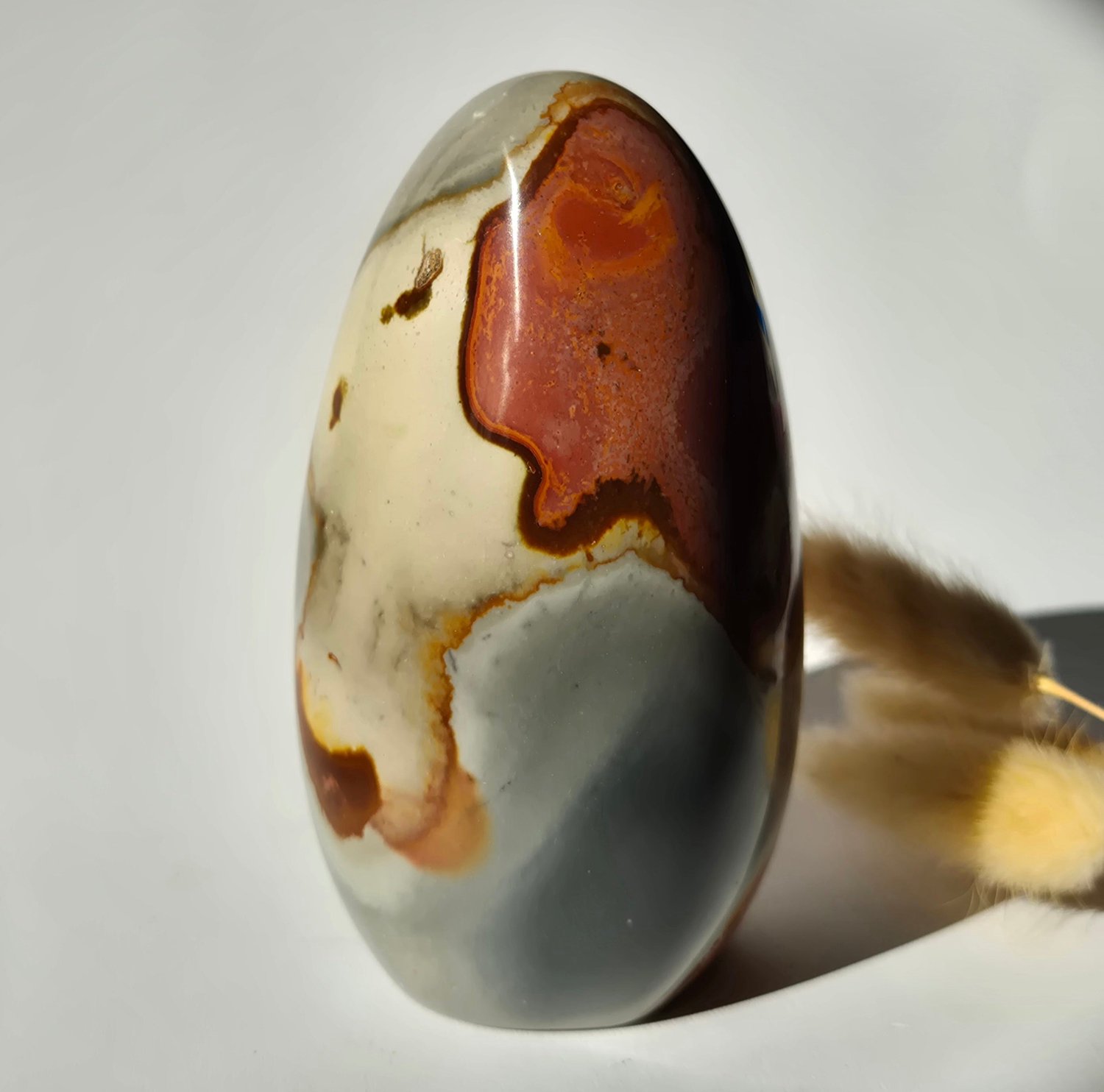 Moonlight Gemstones Edelsteen Spiritueel Statement piece Polychrome Ocean Jasper Freeform – 568g Meerkleurig