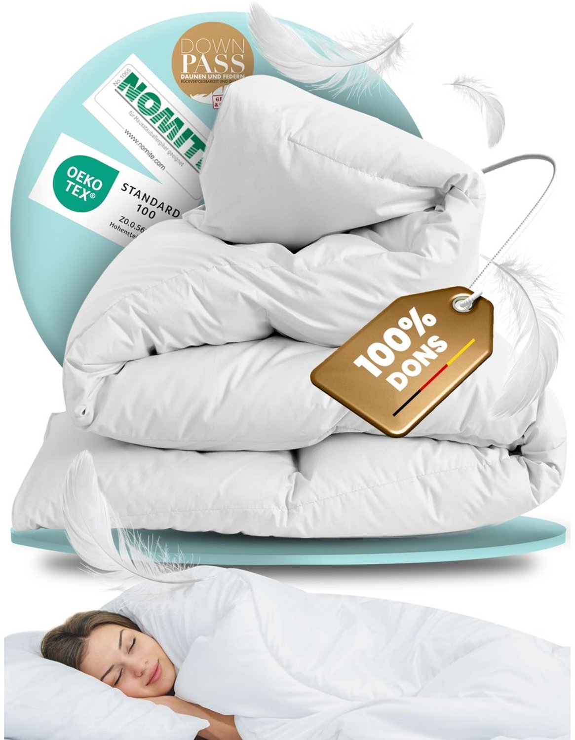 Duraxl Dekbed - Dons - Wit - 135 x 200 cm