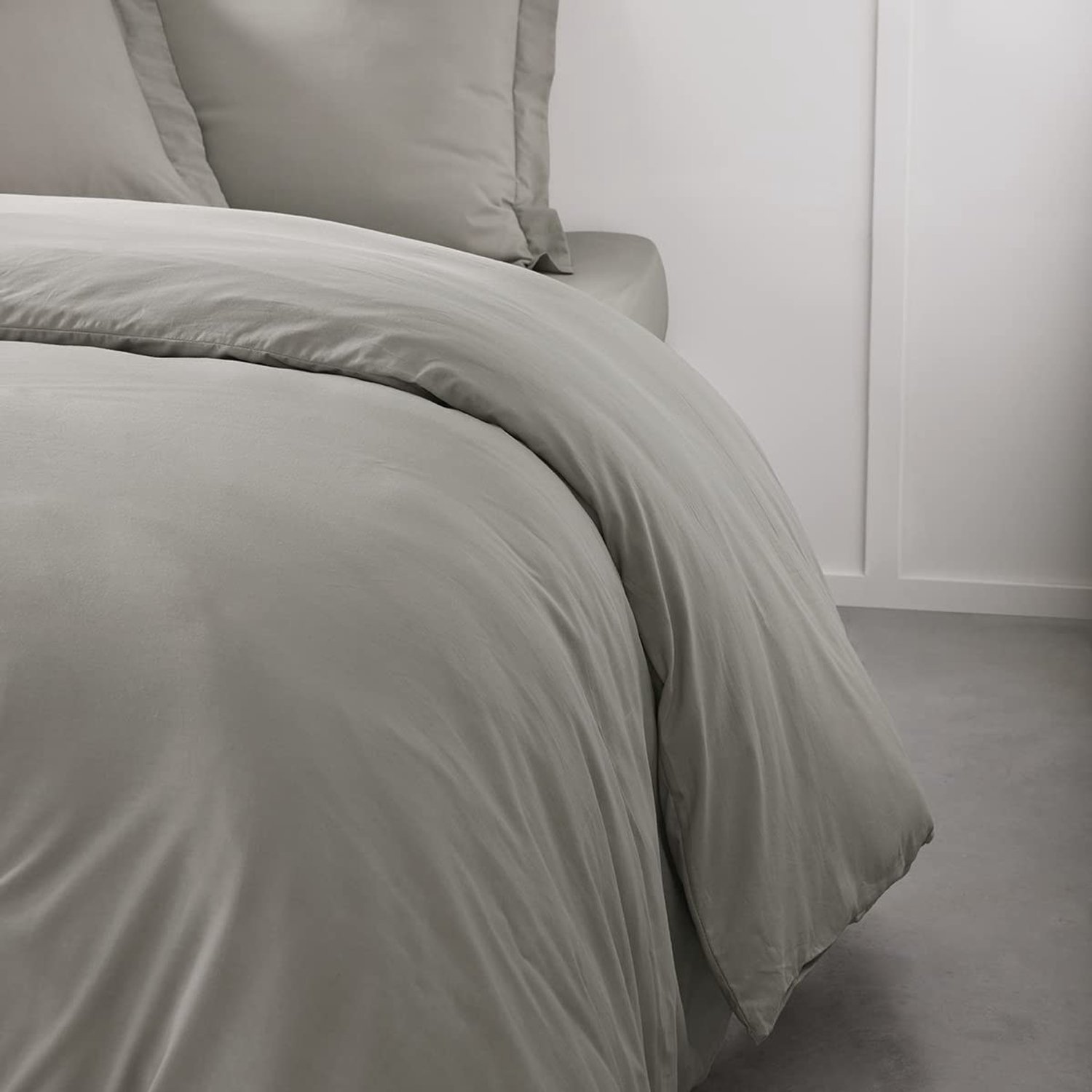 Duraxl Dekbedovertrek - 220 x 240 cm - Katoen - Handgleuf en knoopsluiting Beige