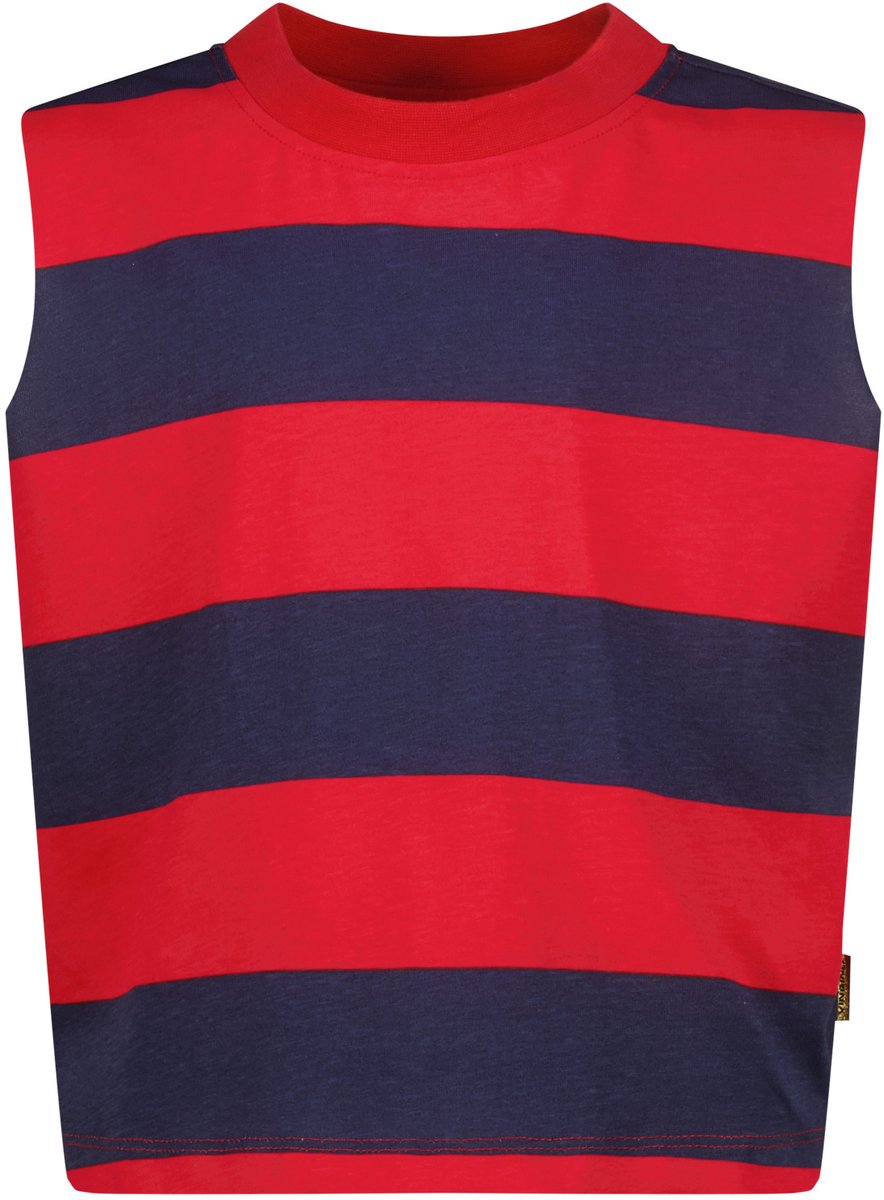 Vingino Icon-stripe top Meisjes T-shirt - Goji berry