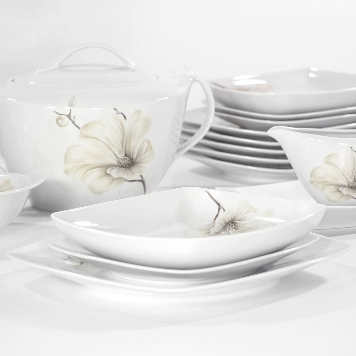 Chodzież Akcent Magnolia Servies voor 6 personen (30 delig)