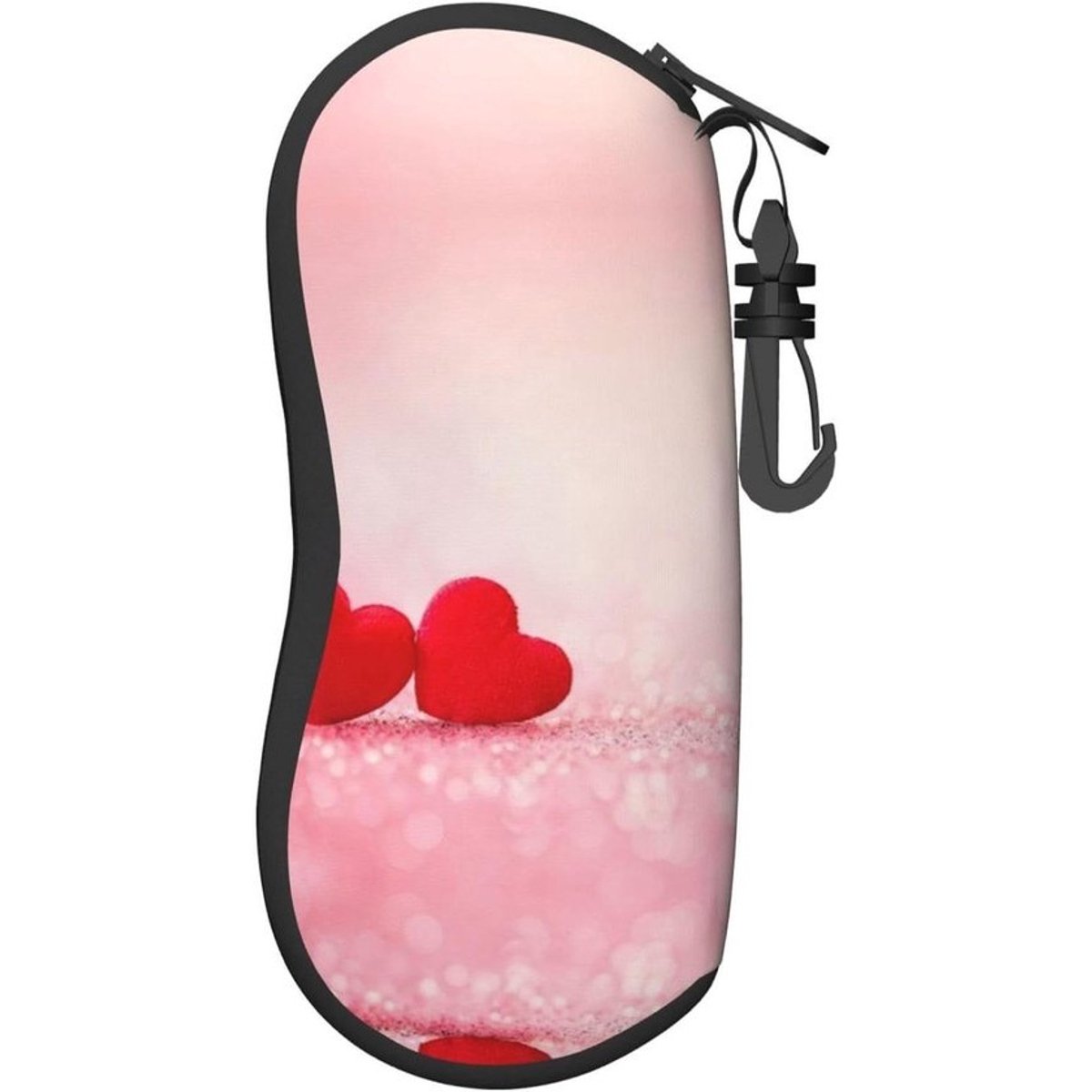 Brillenhoesje - Zonnebril Koker - Bescherming Brillen - Zelfreinigend - Universeel - Roze Glitter
