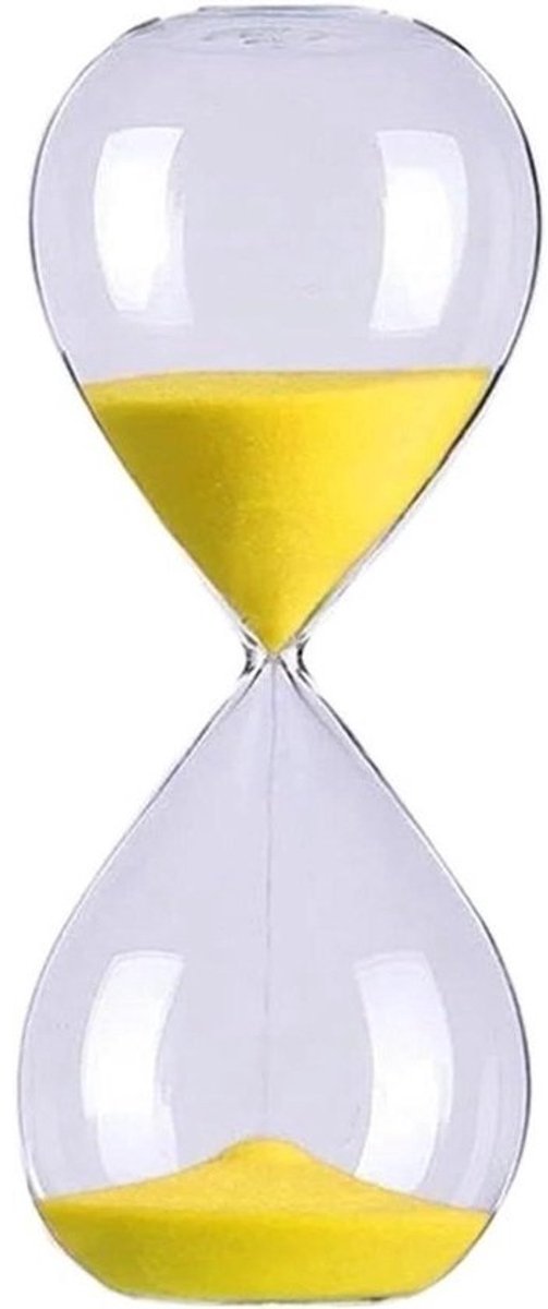 Zandloper Timer - Zandloper Klok - Tijd Beheren - Visuele Tijdsindicatie - 15 Minuten - Geel