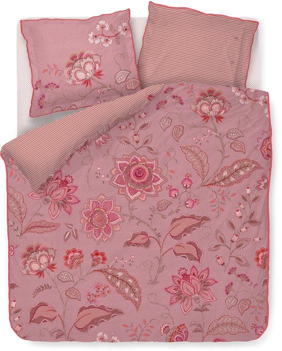 Pip Studio Mumbai Night dekbedovertrek - Tweepersoons - 200 x 200/220 cm - Roze