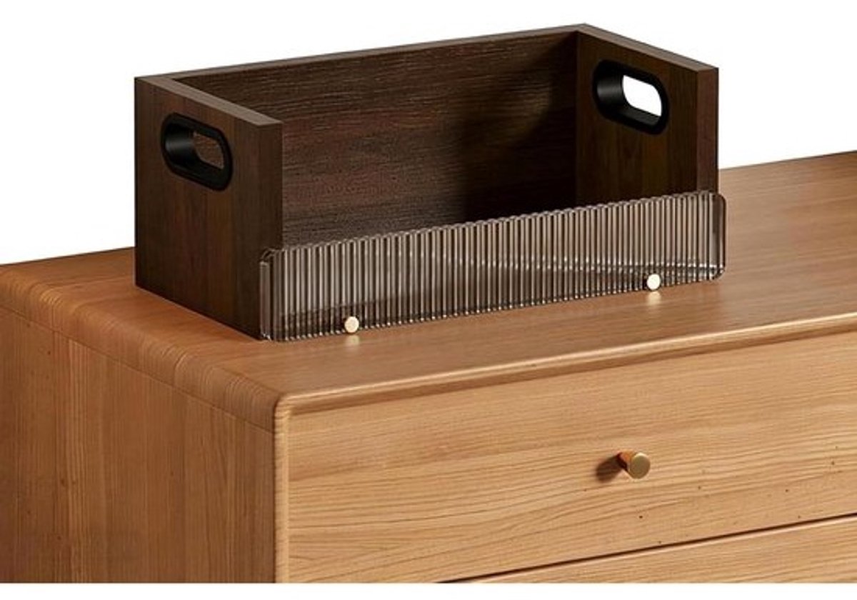 Houten CD Platenrek - Opbergplank Albums - CD Collectie Organiseren - MDF Constructie Acryl - 30 CD's - Zwart