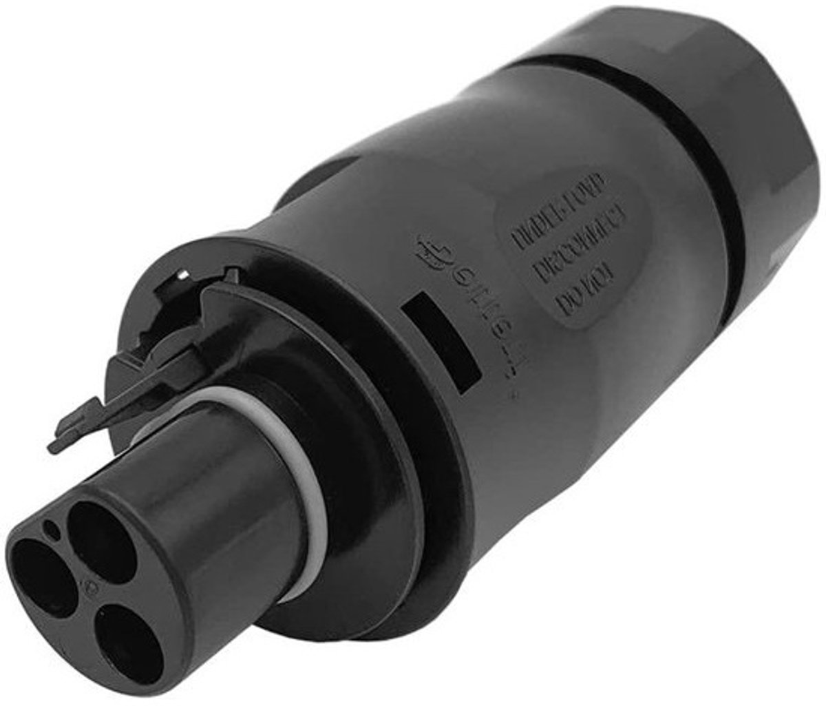 Netaansluiting Stekker - Mannelijke Stekker AC Stekker - Micro Inverter Aansluiten - IP67 Waterdicht - 3-polig - Zwart