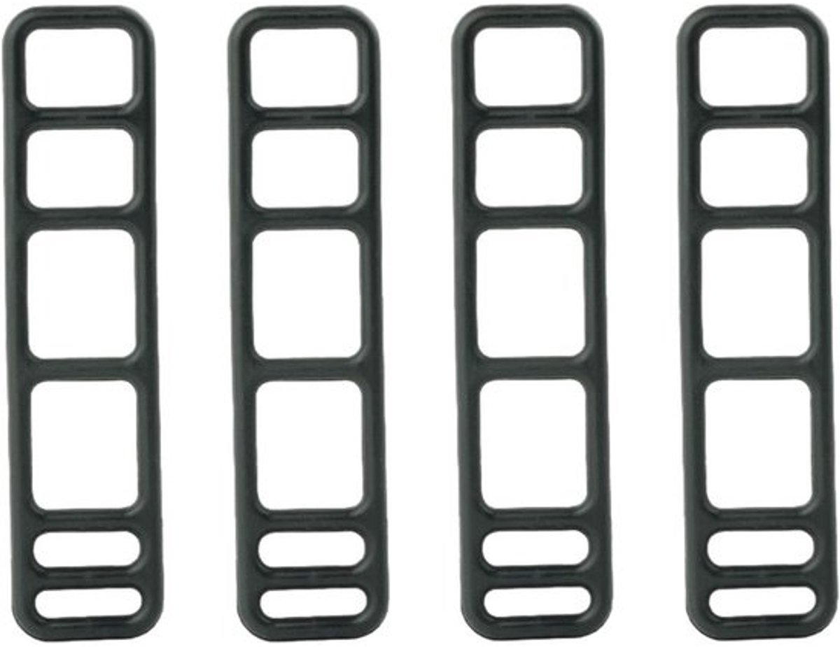 Fietslicht Band - Lichtbevestiging Houder - Veilig Fietsen - Installatie zonder gereedschap - 4 stuks 100mm - Zwart