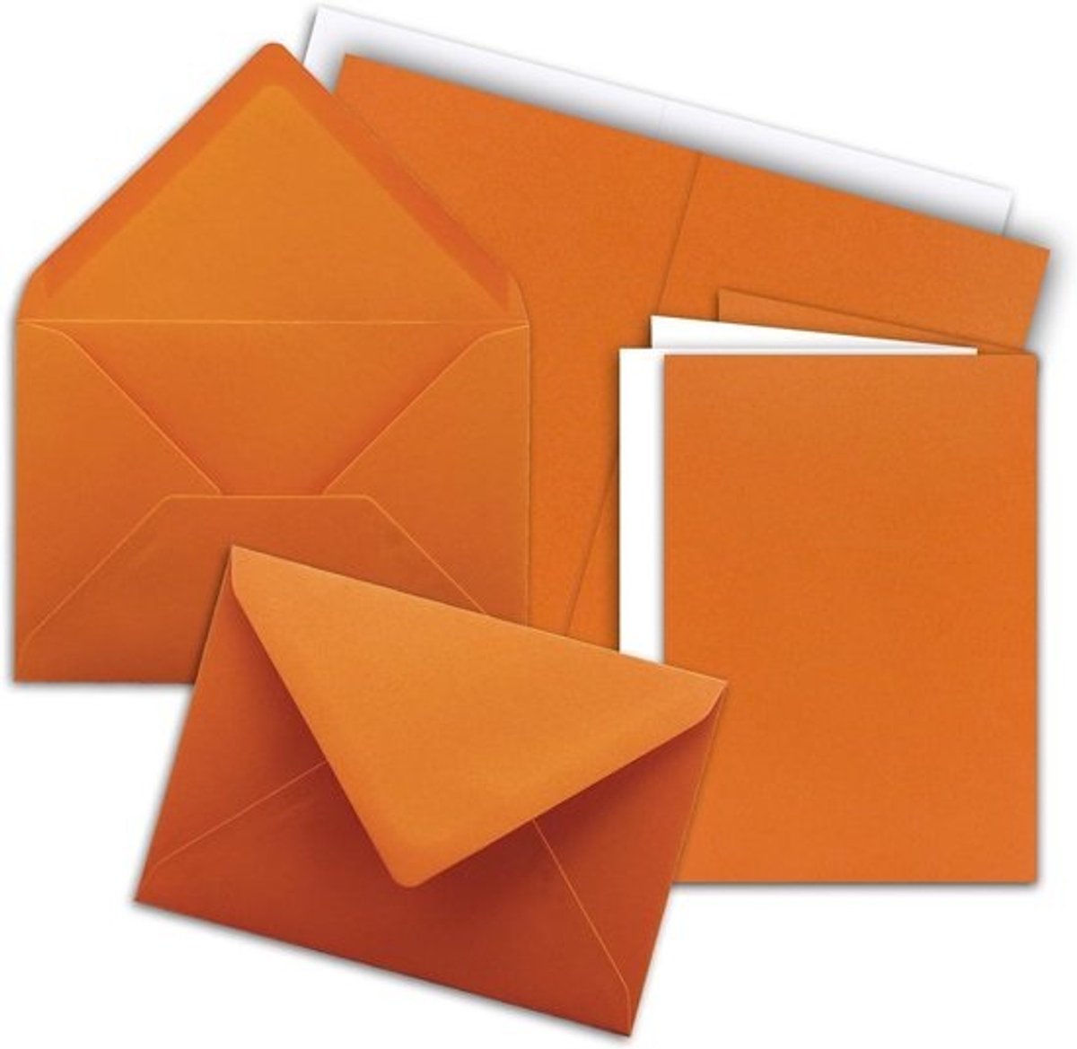 Vouwkaarten met Enveloppen - Wenskaarten Sets - Kaarten Ontwerpen - Volledig Gekleurd Papier - 25 stuks A6/C6 - Terracotta