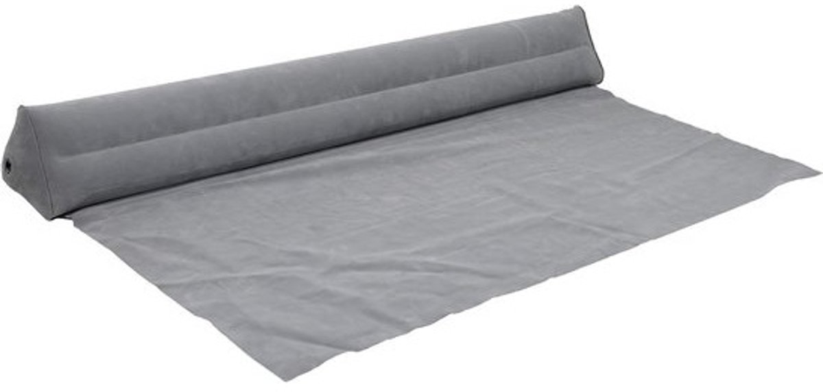 Opblaasbare Bedrand - Bedhekje Kinderen - Voorkomt Uitvallen - Snelle Installatie - 80x68 cm - Antraciet