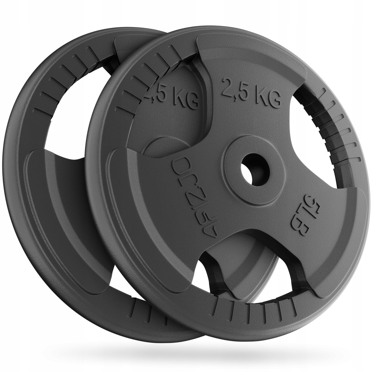 4FIZJO Gietijzeren Halterplaten 2x2,5 kg - Krachtraining & Fitness