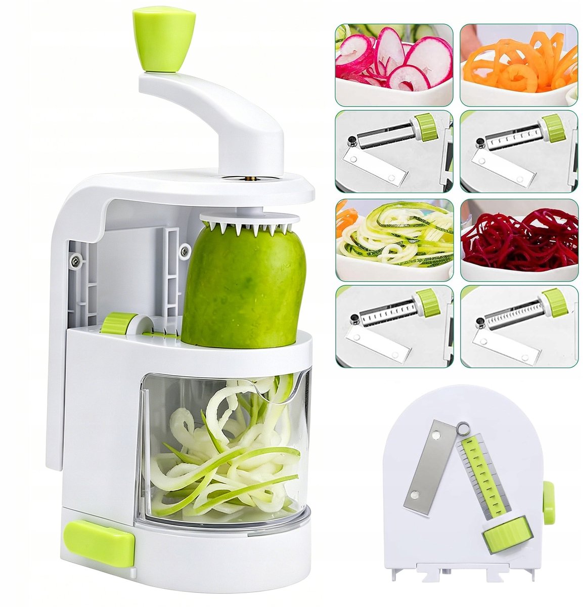 Multifunctionele Groentesnijder & Spiraalsnijder 4-in-1