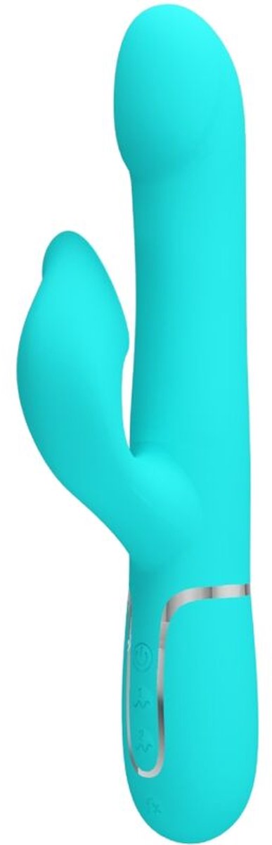 Rabbit Vibrator Pearls Aqua Green