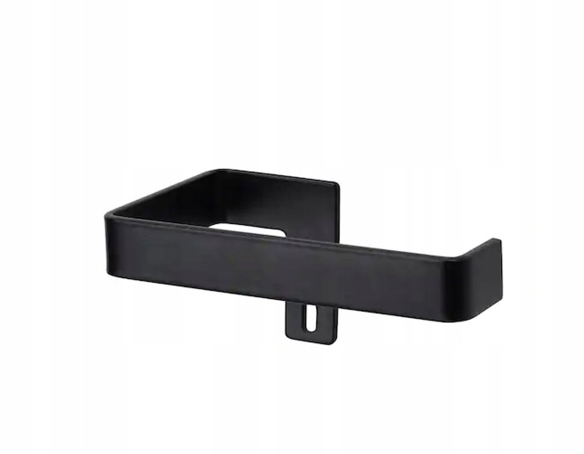 Zwarte Loft Toiletrolhouder - Stijlvol & Minimalistisch