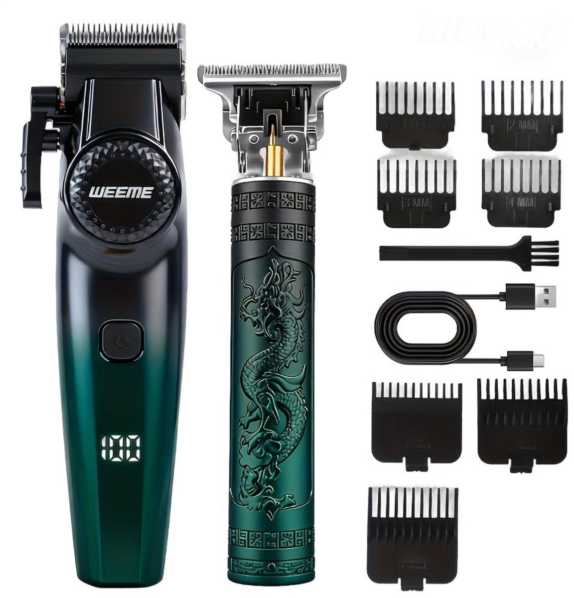 Currero Foil Shaver - Scheerapparaat Mannen - Hoofd Scheerapparaat - Head Shaver - Tondeuse met Trimmer - Lichaam en Baard - Oplaadbaar
