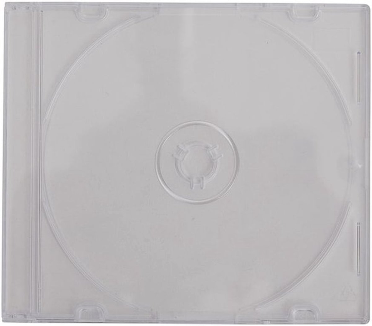 CD/DVD-slimline jeweldozen - 5,2 mm - Doorzichtig - Set van 10 - Dunne dozen - Geschikt voor opslag - Transparante lade