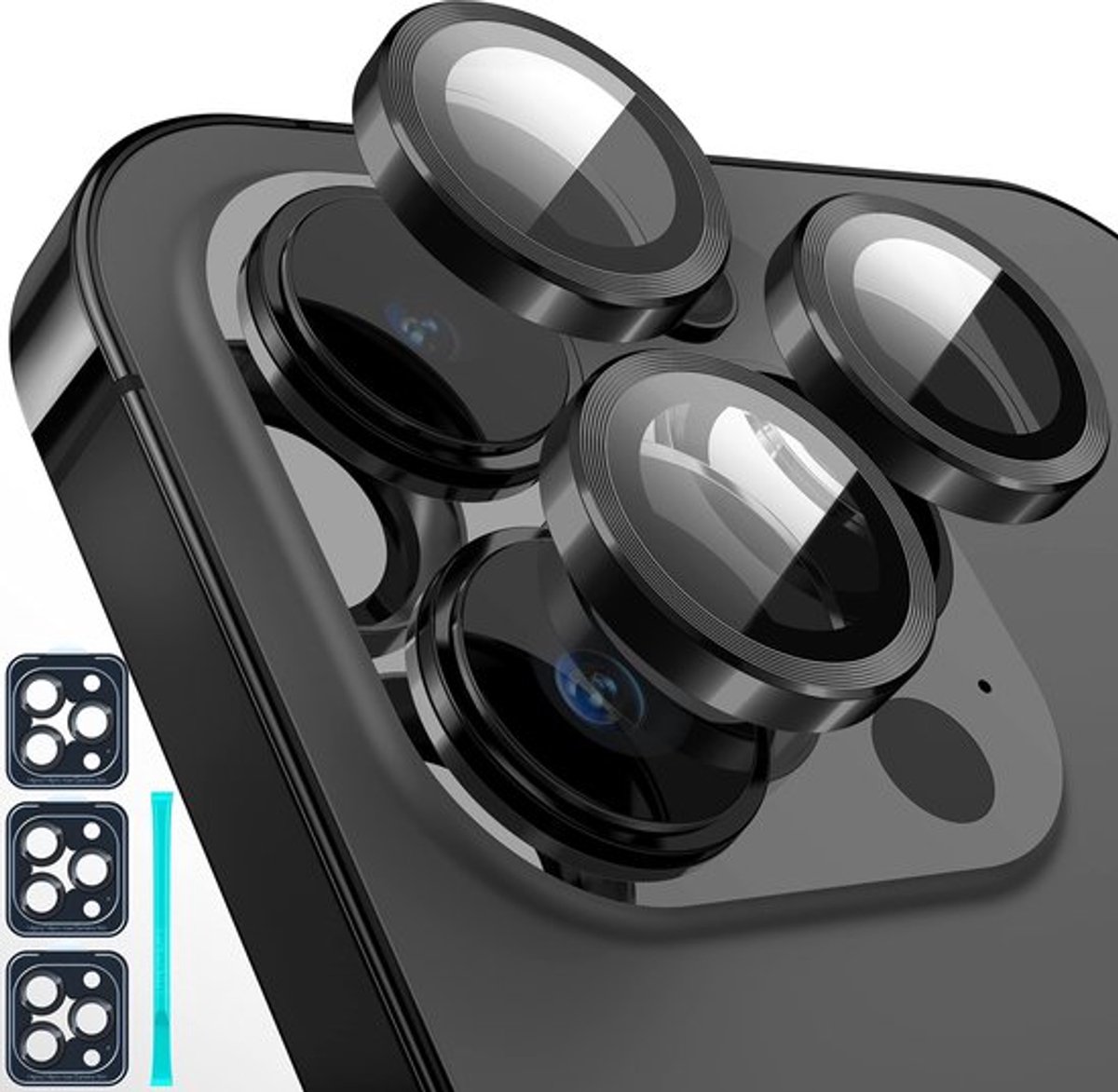 Onf3 - Camera Lens Protector - iPhone 14 Pro/Pro Max - HD 360 ° Bescherming