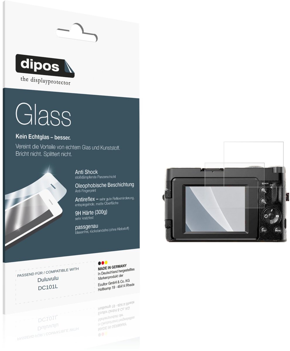 dipos – 2x Matte Pantserfolie geschikt voor Duluvulu DC101L | 9H Screenprotector