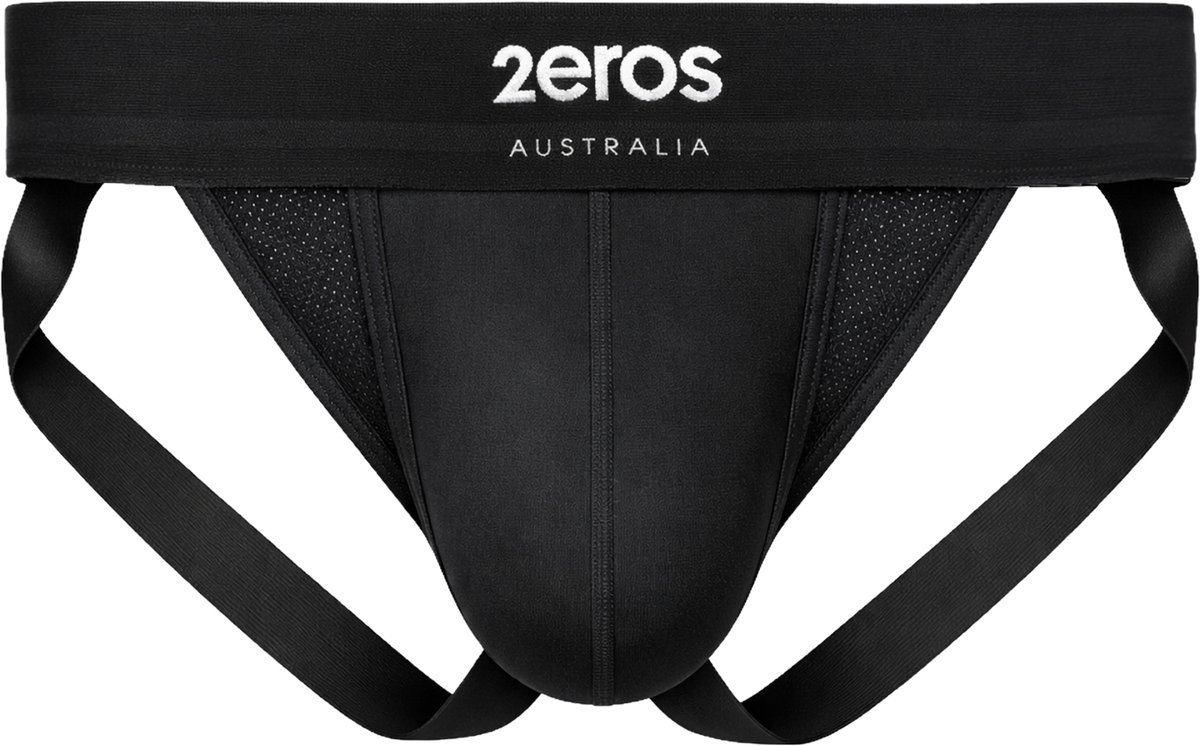 2EROS AKTIV Cronus Jockstrap Black - MAAT L - Heren Ondergoed - Jockstrap voor Man - Mannen Jock