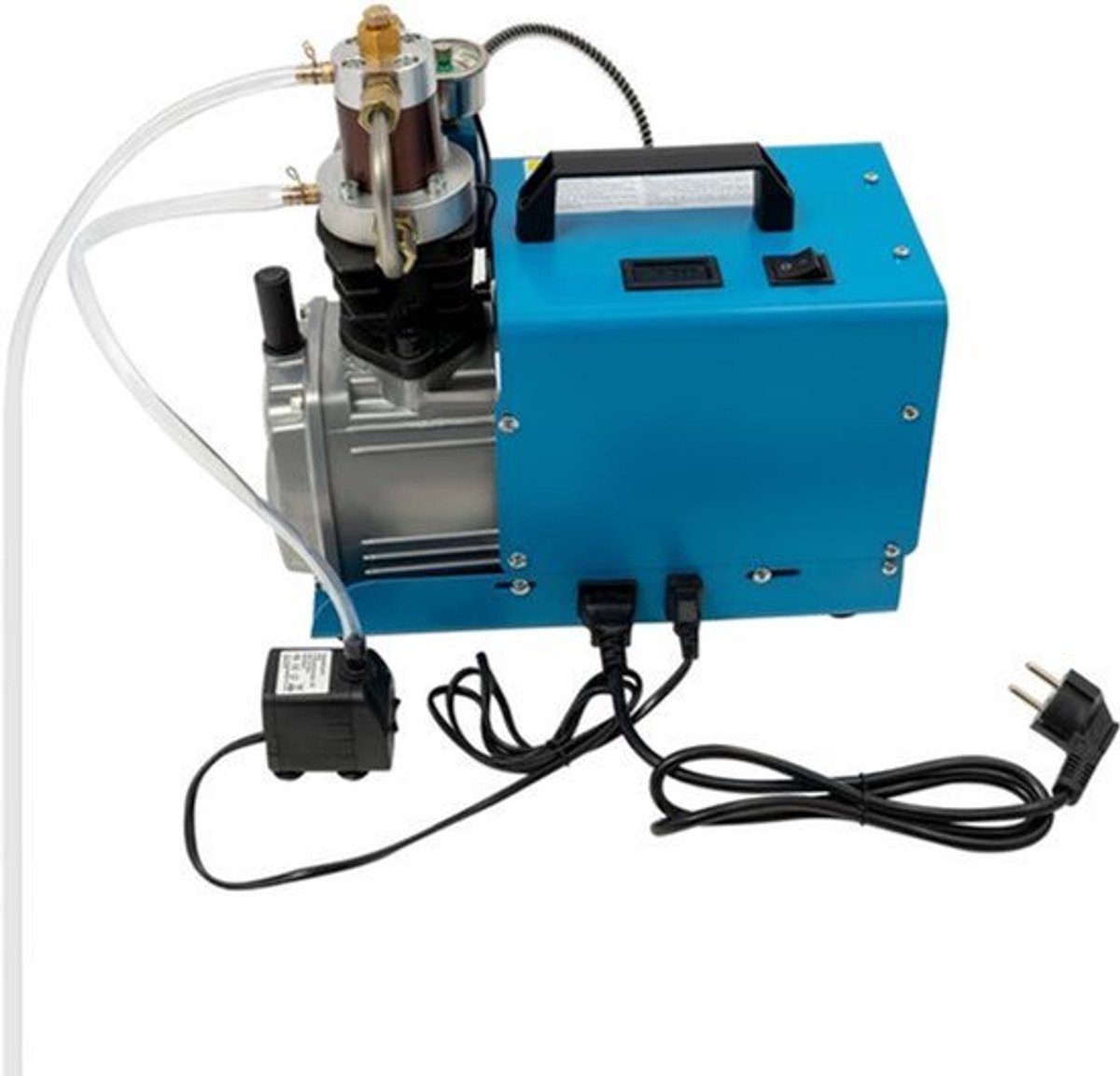 Luchtcompressor - 1800W - 40Mpa - 2800 RPM - Tweetraps Compressie - Anti-Roest Cilinderkop
