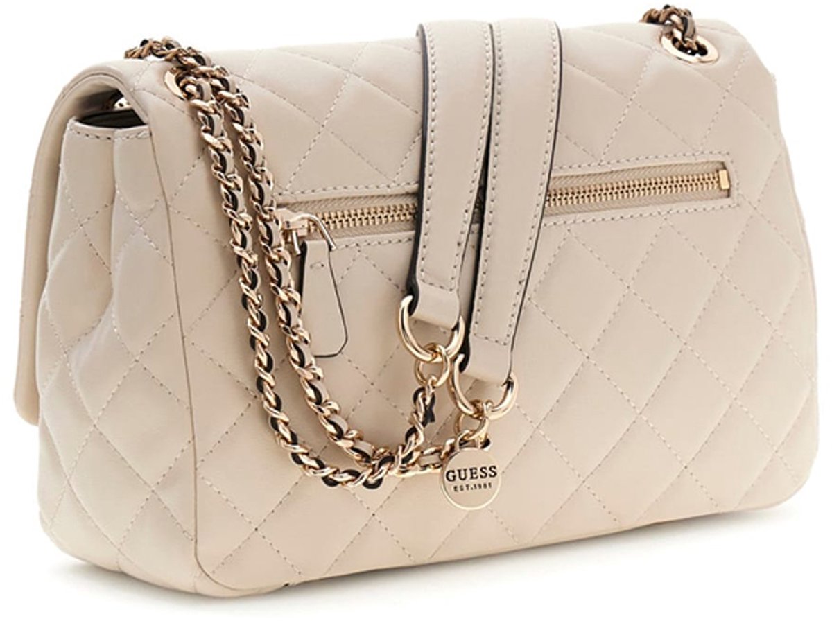 Guess Juliet Crossbodytas Medium Dames - Imitatieleer - Beige