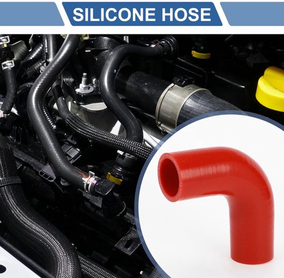 Allecto - Silicone Slang - Koelvloeistof Slang - Hoge Temperatuur Bestendig - Rode
