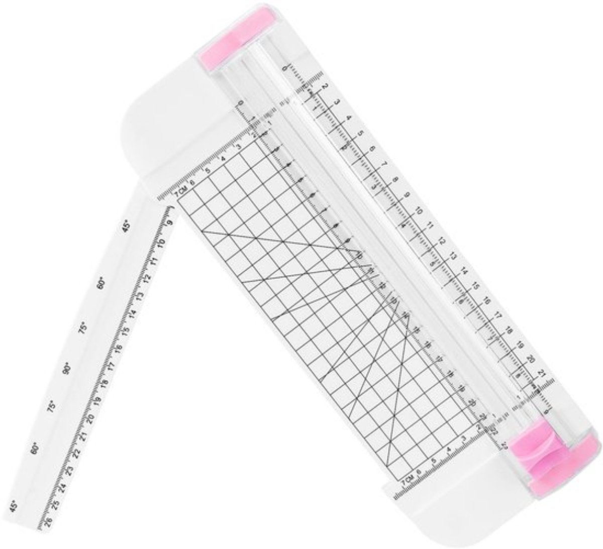 Dailygoody - A5 Papiersnijder - Papiersnijmachine - Handig en veilig - Roze - Voor