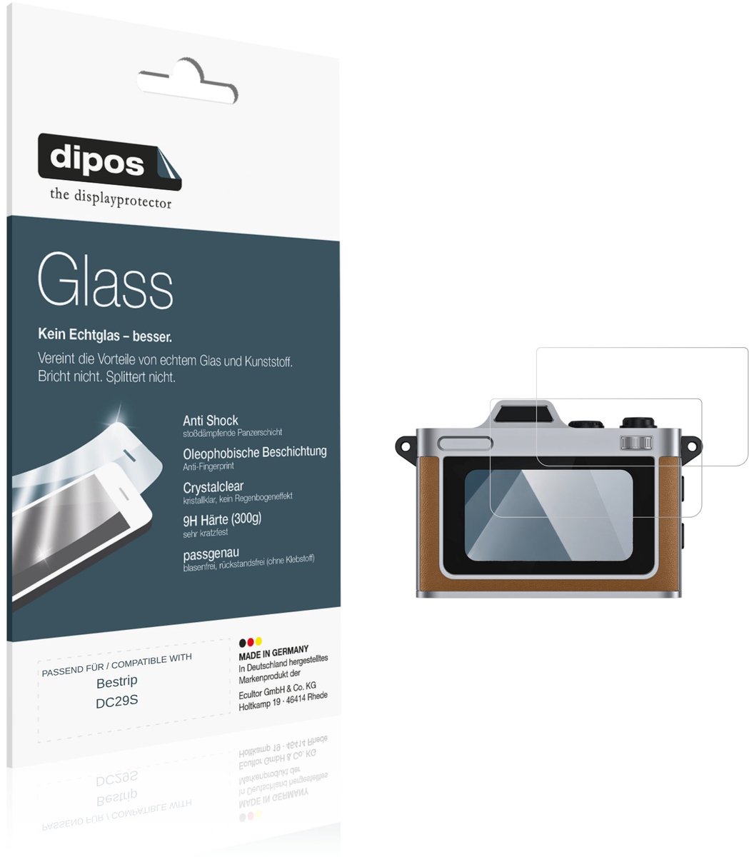 dipos – 2x Pantserfolie geschikt voor Bestrip DC29S | 9H Screenprotector