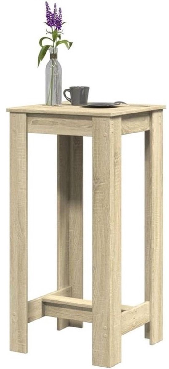 Bartafel - Hoge keukentafel - Voor gezellig samenzijn - Glad oppervlak - 51x50x1035 cm - Sonoma eiken