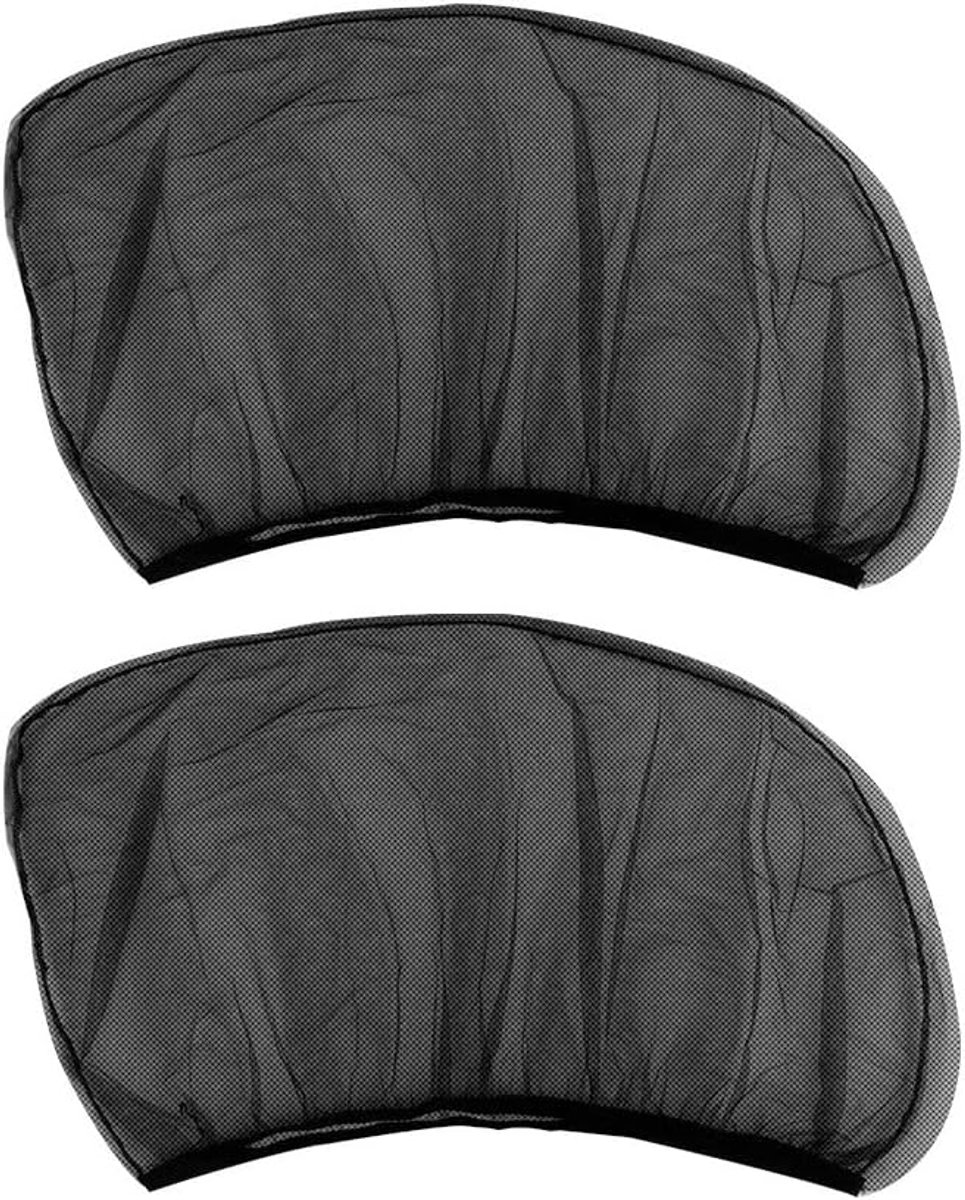 Zonwering voor zijruiten voor auto, net, elegante zonwering voor auto-accessoires, zwart - ShopVlot
