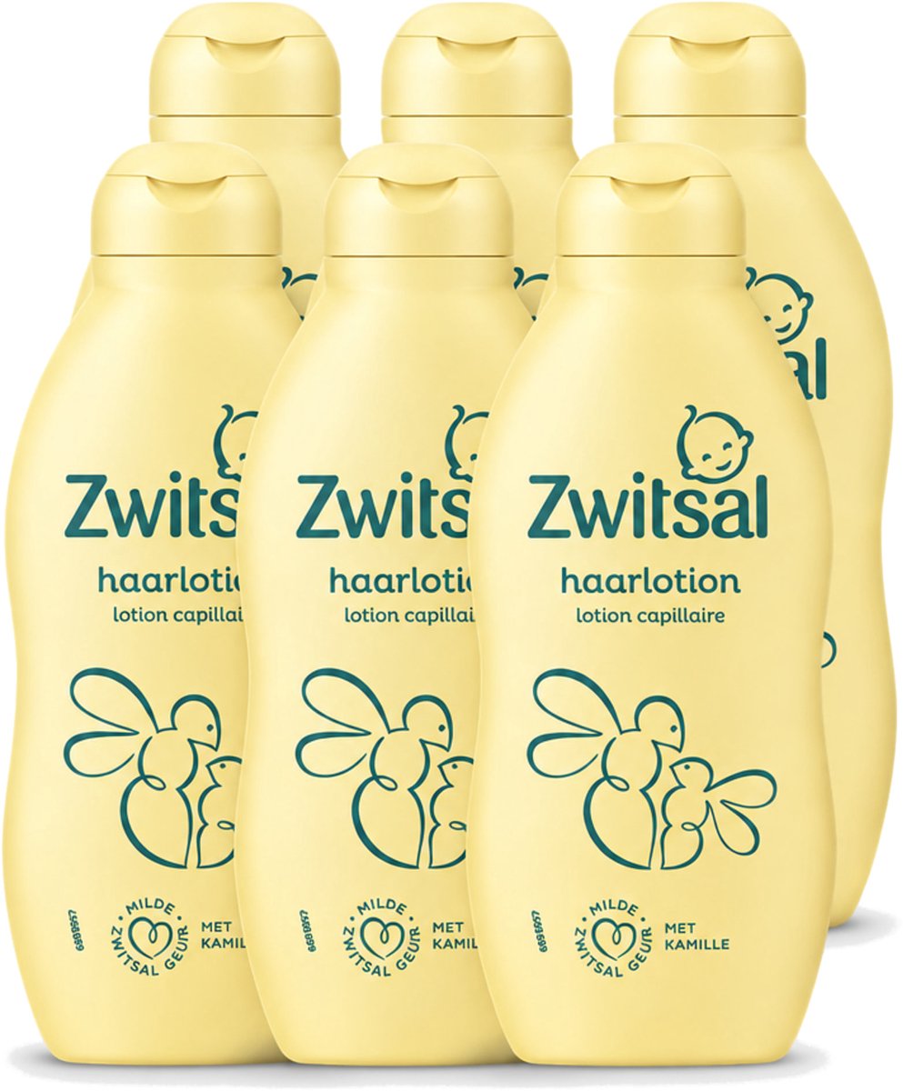 6 x Zwitsal – Haarlotion – Baby – 200 ml - Voordeelverpakking - 6 stuks