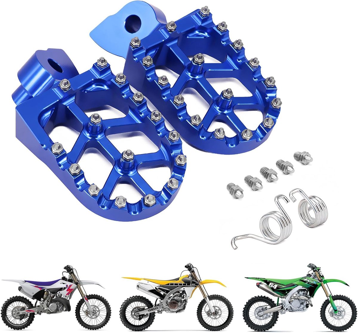 AnXin CNC Footpeg For Dirt Bike, YZ65 YZ85 YZ125 YZ250 YZ250F YZ426F YZ450F YZ125X YZ250X YZ250FX YZ450FX WR250F - ShopVlot