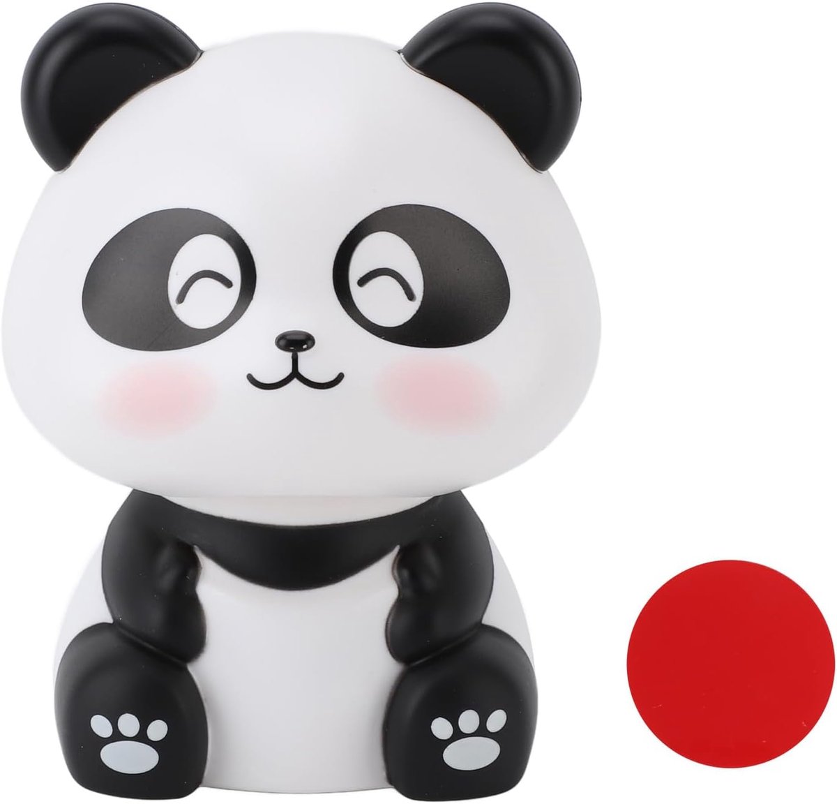 Solar Bobblehead Figures, Solar Nodding Panda Figurine Decorative Car Bobblehead Panda Car Accessories Welcoming - ShopVlot