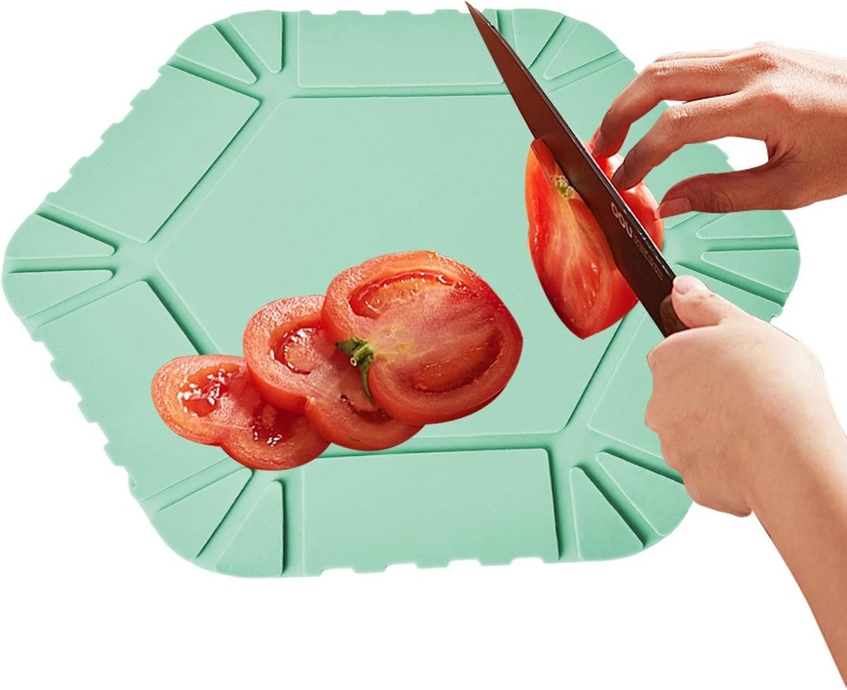 Hakplank Siliconen Fruitschaal voor Outdoor Camping | Magnetische Snijplank Geschikt Voor Bij De Keuken, Kamperen, Tuin Barbecue, Tuin Grillfeest, Picknicken, Zwembadfeesten,