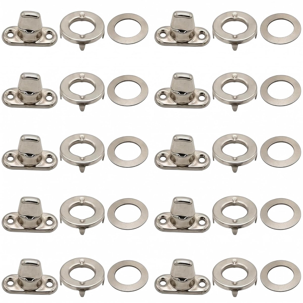 10 stuks schroefbevestigingen, draaibaar, dekzeil, boot, ogen Twist Lock