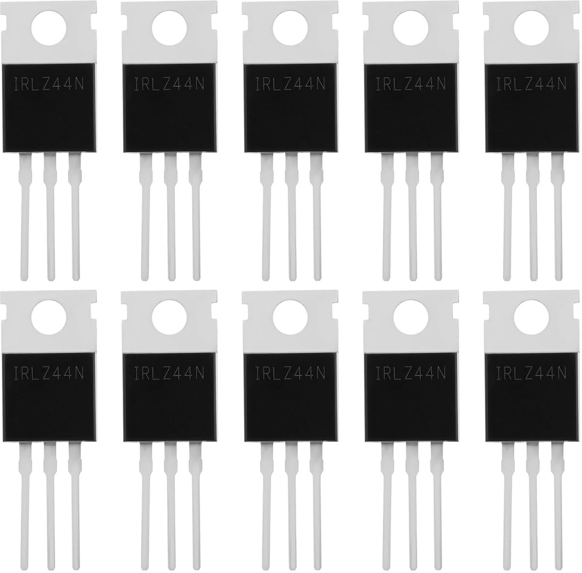 10PCS IRLZ44N Logic Level MOSFET Transistors N Channel 47A 55V 29x10x4.5mm Used be Electronic Switches Controllable - ShopVlot