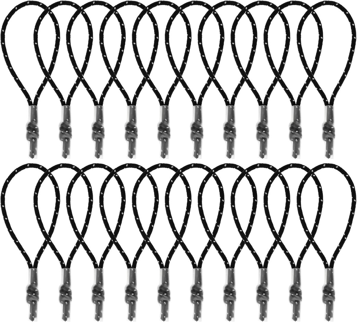 Zipper pulls 9cm - zwarte vervangingen - ideaal voor rugzakken en tassen - eenvoudig te bevestigen - ShopVlot
