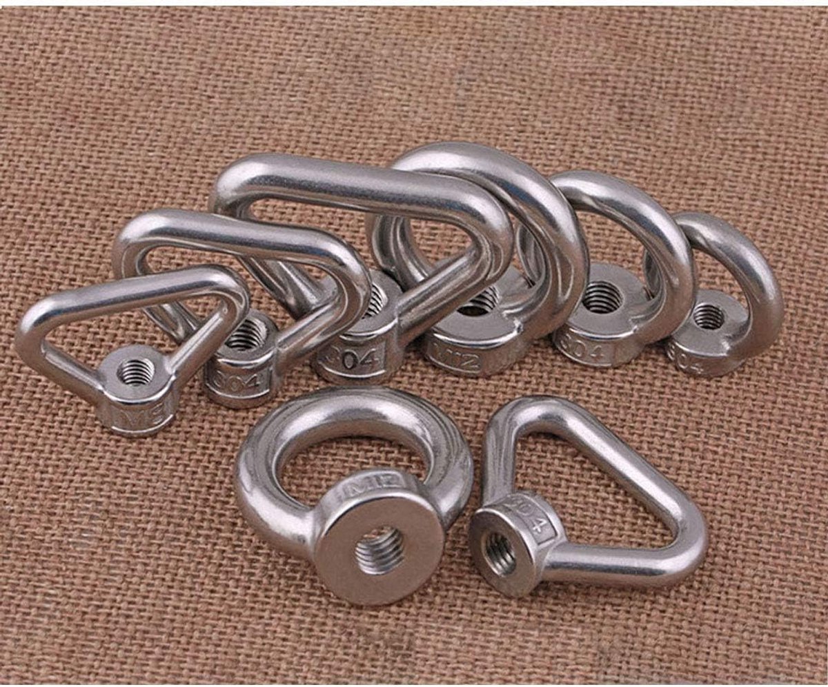 Oogmoer Ringmoer 304 roestvrij stalen metrische ringvorm lifting eye nuts, ideaal hefgereedschap
