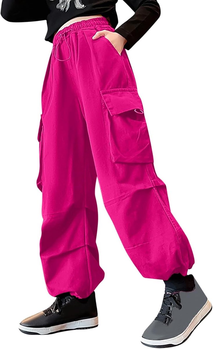 Meisjesbroek voor kinderen, katoen, fleece, behaaglijk, elastische taille, warm, voor herfst, winter, school, sport en ontspanning, kwaliteitskleding, 2-14 jaar, A39