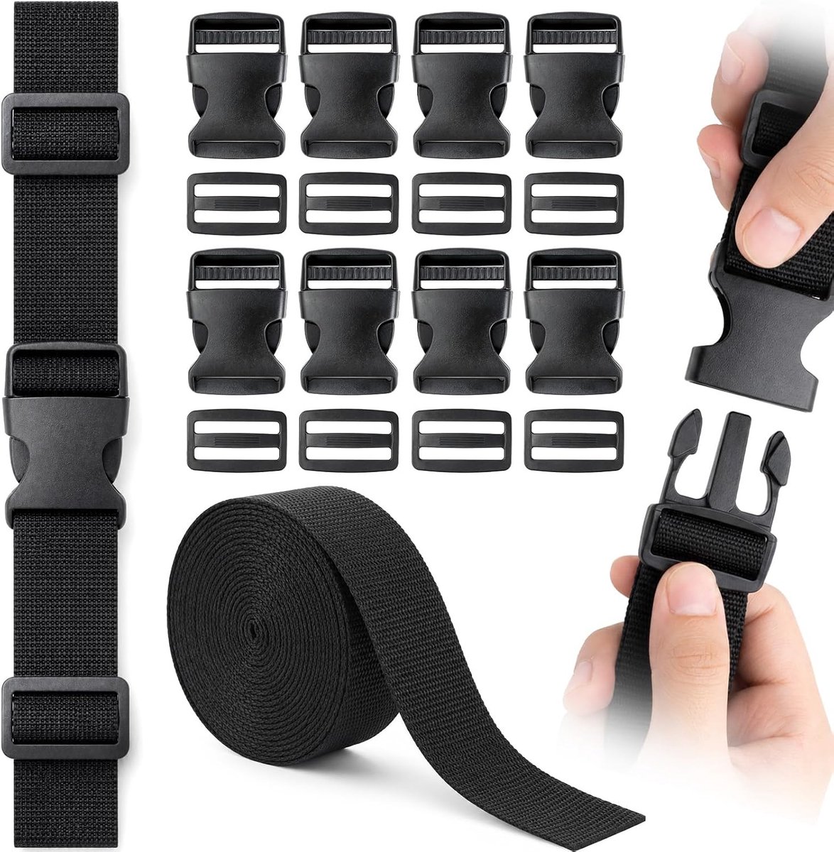 Pin buckle, belt set, buckles and fasteners, backpack, quick release, belt buckle - ShopVlot