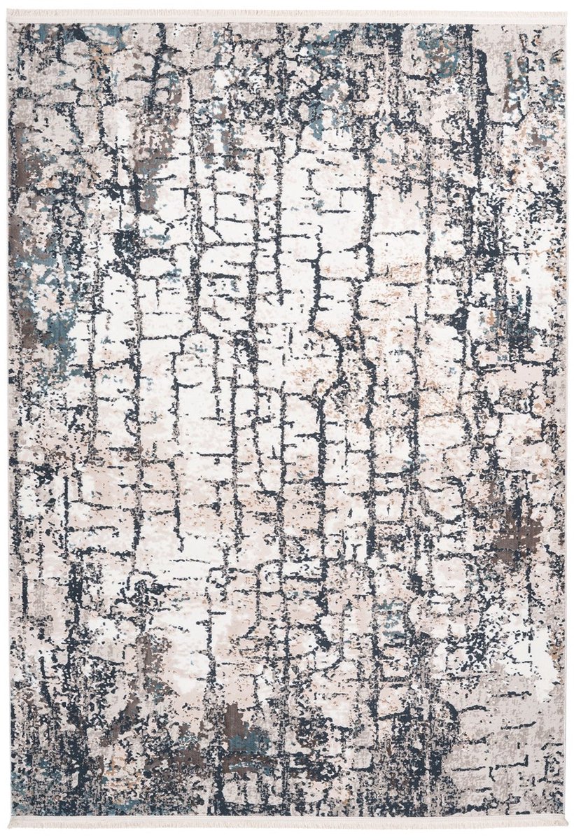 Dutch XXL Modern Vloerkleed | Tapijt | Akropolis | Abstract | Grijs/Blauw | 160x230 cm Grijs / Blauw