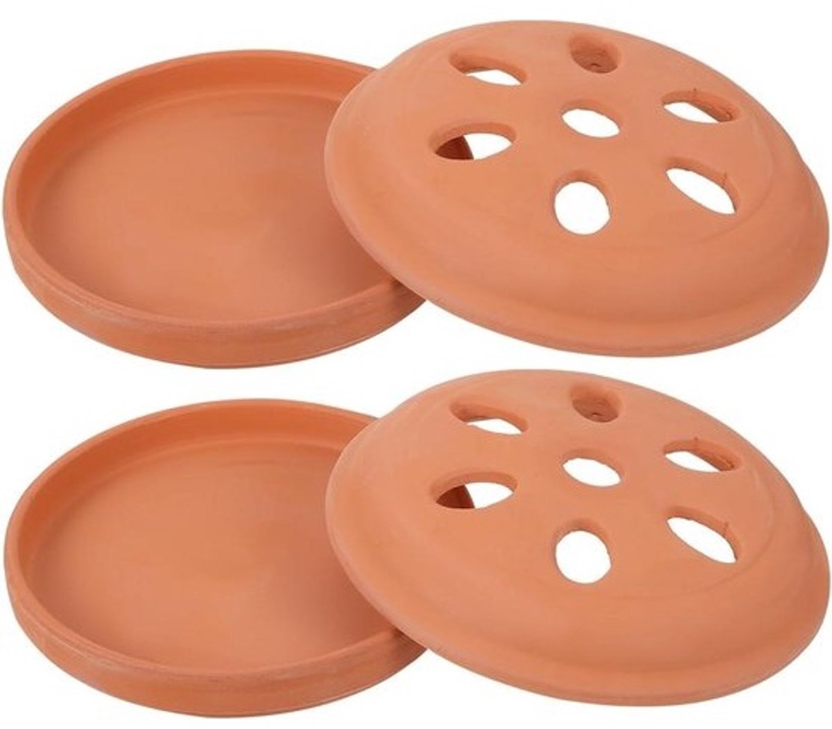 Spiraalbrander van terracotta - voor binnen en buiten - Decoratieve houder - gemakkelijk te reinigen en optimale ventilatie