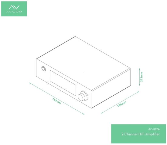 AVCOM 2-kanaals hifiversterker van Merkloos — afbeelding 2