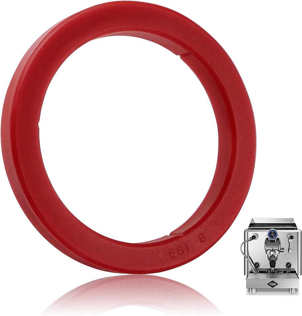 8mm Dikke Siliconen Stoomring, Groepskoppakking, Afdichtringen voor Espressomachine, Compatibel met Faema E61/E98 Compatibel met Gaggia Compatibel met VBM Compatibel met Decent