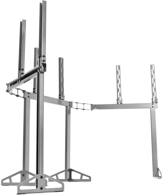 Playseat® TV Stand Pro - TV Standaard voor 3 TV's - Uitbreidbaar - Zilver van Playseat® — afbeelding 5