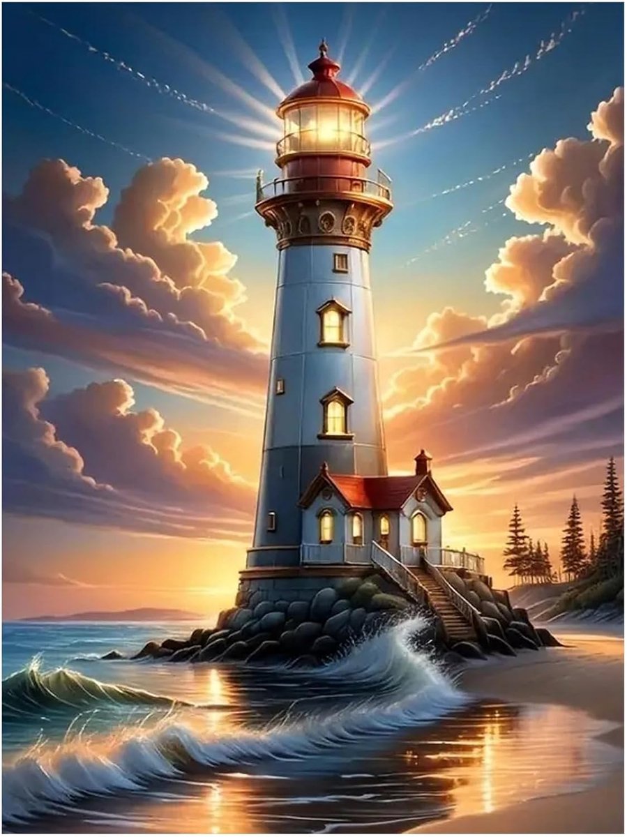 Diamond Painting voor volwassenen, doe-het-zelf diamond painting kits voor volwassenen om te knutselen, diamantschilderset voor creatieve vrije tijd en huisdecoratie, 30 x 40 cm (B)